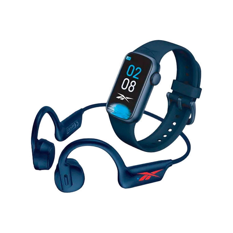 Reloj Inteligente Reebok Smatwatch Runner Nebula + Auriculares Smartband Azul RNPK-RNPK-BL Art.LREEB0049